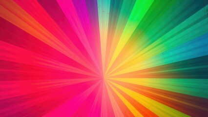 Obraz premium Radiant burst of vibrant rainbow colors emanating from a central point
