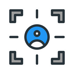market research target audience. This is a vector single icon with a filled outline style. Suitable for any purpose, such as website design, mobile app design, logo design, pattern design, etc.	