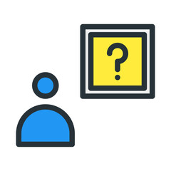 unknown person. This is a vector single icon with a filled outline style. Suitable for any purpose, such as website design, mobile app design, logo design, pattern design, etc.	