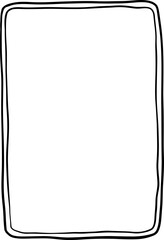 Frame Outline With Leafy Scroll Corners