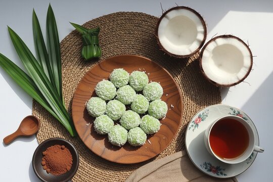 Klepon, traditional snack from Indonesia