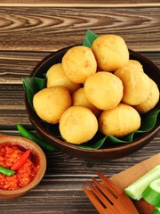 tahu bulat or round tofu