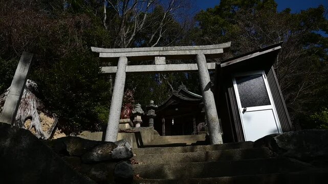冬の頭島神社 （岡山県備前市, 2025年1月）