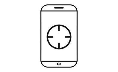 スマートフォンの「集中モード」アイコン
