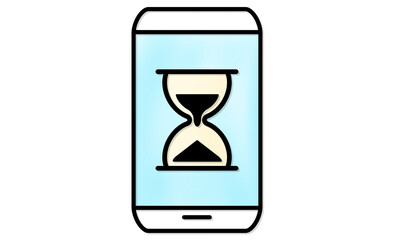 スマートフォンの「スクリーンタイム制限」アイコン
