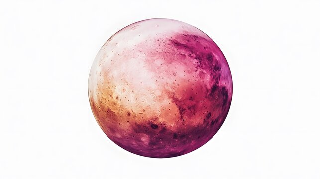 Pink and Orange Planet Space Artistic Render