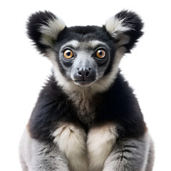 Fototapeta premium indri animal isolated on white background