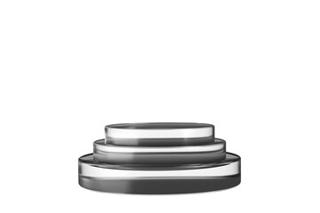 silver podium, white, PNG