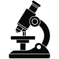 Biologist element isolated electron microscope on white background