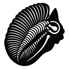 Biologist element isolated fossil specimen on white background