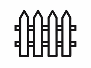 black and white fence