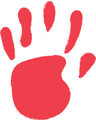 Colorful Hand drawn Hand-print Clip-art Vector