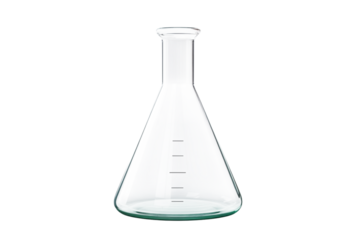 Erlenmeyer Flask: Laboratory Glassware, Scientific Equipment, Chemistry Experiment, Conical Flask, Research Tool, Glass Beaker, Science Supplies, Lab Supplies transparent background png