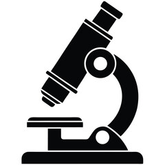 Biologist element isolated research microscope on white background