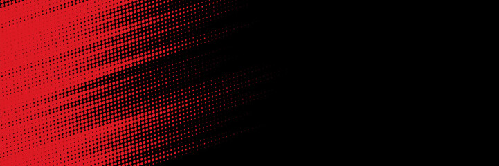 Halftone dots red and blue color pattern gradient grunge texture background. Dot pop art comic sport style vector illustration. modern background