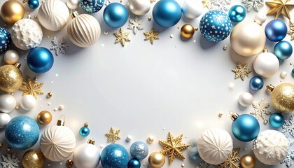 Festive holiday decorations winter wonderland image collection cozy atmosphere top-down view celebration theme