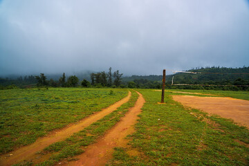 Retro playground in countryside india