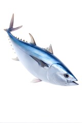 fish on white background, generation AI 