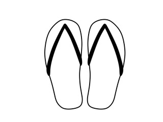 シンプルビーチサンダル（黒）