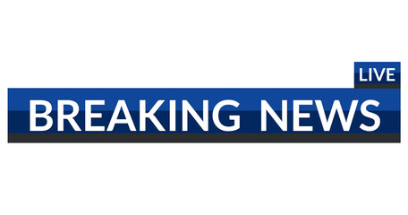 Breaking News Alert Banner with Flashing Red Strip and Bold Text High-Energy News Banner with Flash Light and Bold Font, Broadcast Style Alert Ribbon with Animated Red Warning Bar