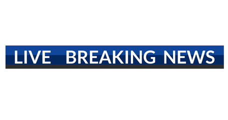 High-Energy News Banner with Flash Light and Bold Font , Breaking News Alert Banner with Flashing Red Strip and Bold Text