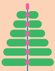 Illustration digital art leaf retro minimalist