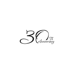 anniversary logo design, 30th anniversary, symbol, icon, party, logo design for 30th anniversary, vector, success, illustration, birthday, symbol, background, year, congratulation, greeting, invitatio