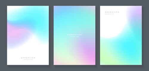 カラフルな虹色のグラデーションの背景