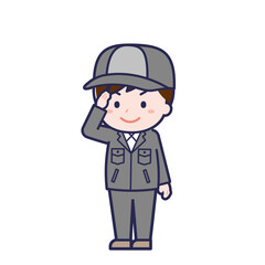 工場作業員／ななめ／男性 02