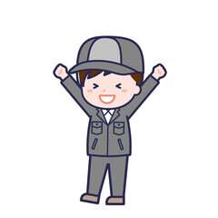 工場作業員／ななめ／男性 03