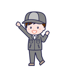 工場作業員／ななめ／男性 06