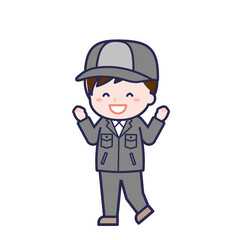 工場作業員/ななめ/男性 07