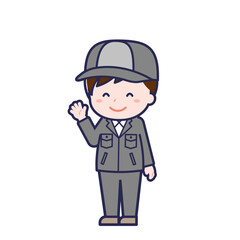 工場作業員／ななめ／男性 10