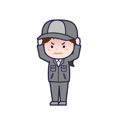 工場作業員／ななめ／女性 27