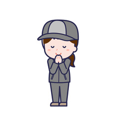 工場作業員／ななめ／女性 24