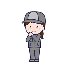 工場作業員／ななめ／女性 22