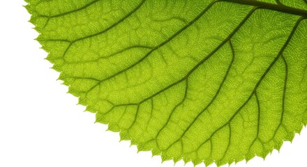 Fototapeta premium Magnificent Leaf Close-Up: Nature's Intricate Design