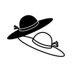 Hat Icon Black White