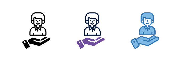 Fototapeta premium Customer Care Icon