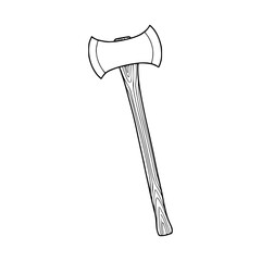 woodsman's double axe graphic