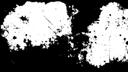 Grunge Splatter Texture with Distressed Frame Effect and High Contrast for Abstract Backgrounds