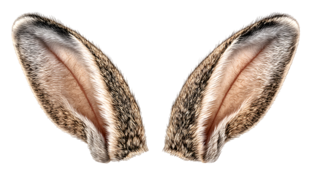 Close-up macro of a feather isolated on a white background, like a dried insect
