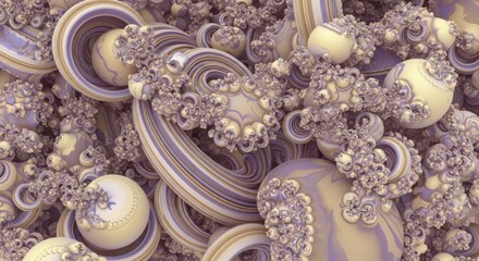 Exploring the Intricate Geometry of Fractal Landscapes Revealing Complex Organic Structures and Interconnected Patterns in a Digital Art Creation