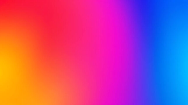 Vibrant Gradient Blend Of Warm Yellow Orange Pink Purple And Cool Blue Colors Seamless Abstract Background Wallpaper Or Wall Art - Powered by Adobe