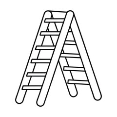 vector illustration of a ladder