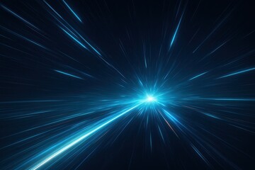 Luminous laser beams with dynamic light trails and motion effects