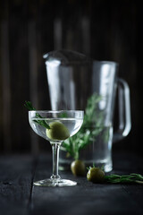 Rosemary and Olive Martini