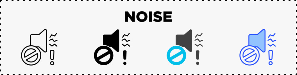 Noise Icon Pack Line Glyph