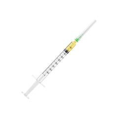 Perfectly cut-out image of medical syringe #2 - isolated background and shadow - Exclusive Mockups...