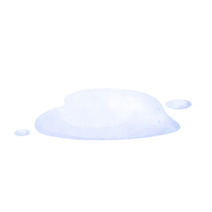 Isolated Watercolor Puddle watercolor. illustration

